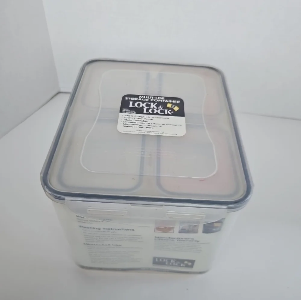 Lock & Lock Set Of 17 Multi-Use Nesting Storage Containers & Lids Vintage NOS